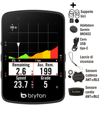 Bryton Rider 550D con CAD y HRM