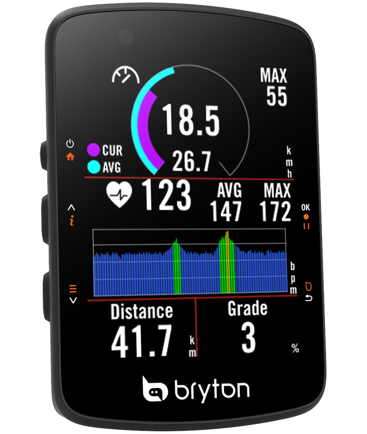 Bryton Rider 550D con CAD y HRM