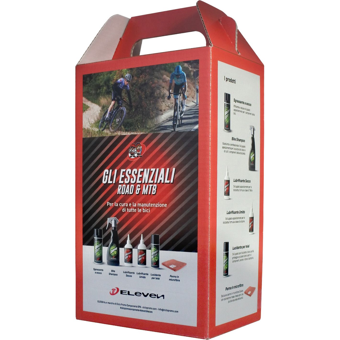 Jedenáct soupravy The Essential Road & MTB - Produkty pro péči a údržbu kolo s proslulou brožurou