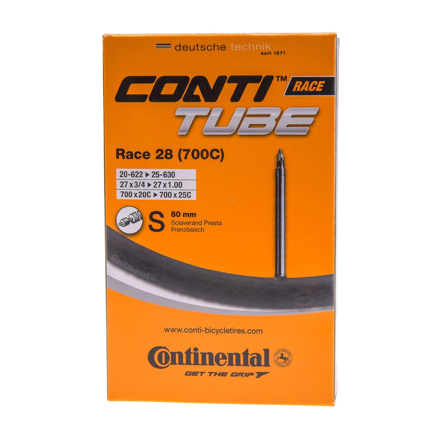 Continental Air Camera Conti Tube Race 700 × 20/25 Presta 60 -mm -Ventil