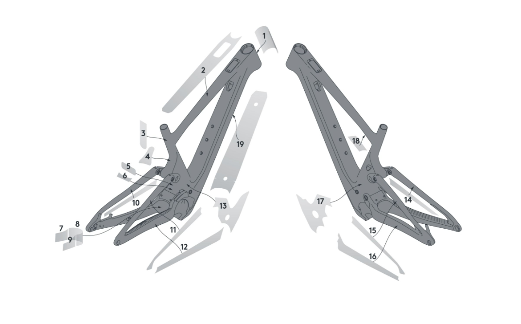 Kit de proteção de quadros Syncros para Scott Lumen Eride