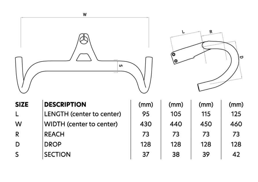 Carbon-Lenker Wilier J-Bar 430 mm