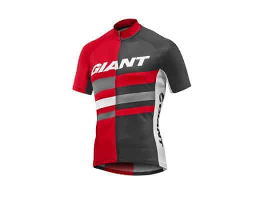 Géant poursuivre la chemise en jersey ss couleur rouge-blanc-blanc