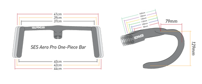 ENVE SES Aero Pro One Integrierter Lenker 37/40 cm