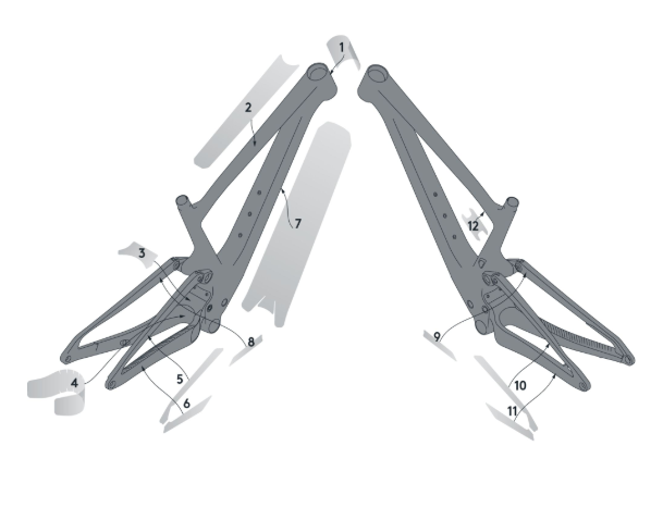Zestaw ochrony ramy Syncros dla węgla Spark