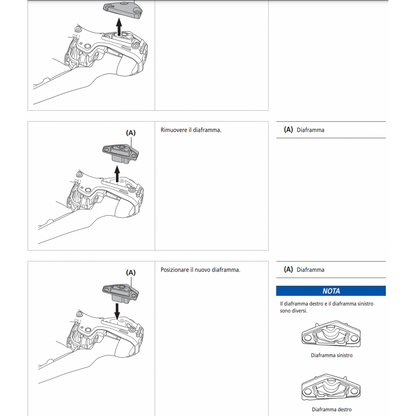 Shimano ST-R9120 Regula Diafaframa Diaframa