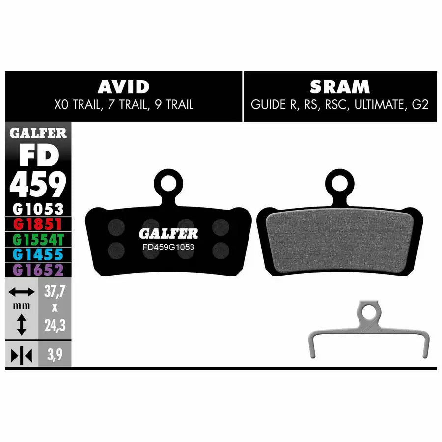 Galfer FD459G1053 SRAM Guide, G2 and Avid X0 Trail brake pads