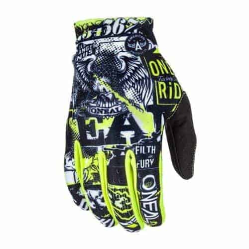 Gloves Oneal Matrix Youth Glove Attack Baby Black-Gallo-Fluo-Bianco