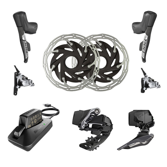 Kit Upgrade Sram Red eTap AXS Disc 2x12V HRD Flat Mount Center Lock