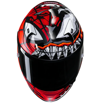 HJC RPHA 12 Casco de Venom Marvel MC1SF maximizado