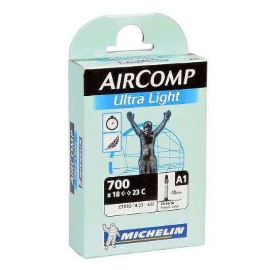 Michelin Air Compare Ultra Light 700x18-23 Presta 52mm valve