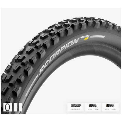 Reifen Pirelli Scorpion Enduro M schwarze harte Wand