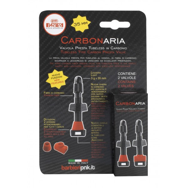 Para karbonowych zaworów Presta do zastosowań bezdętkowych – 35 mm